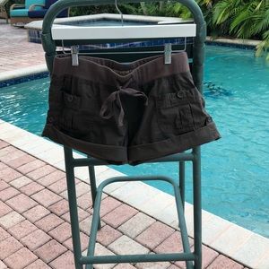 Brown Shorts with Tie Waist. Size 9